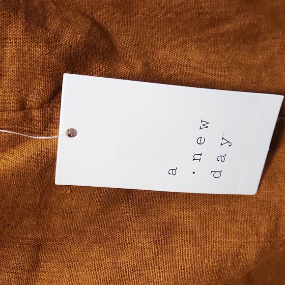 🍒A New Day Mustard Midi Dress Pit 25 - Picture 2 of 5